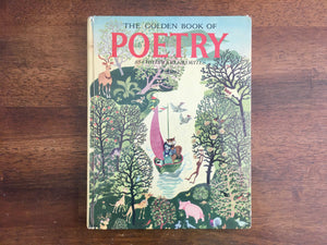 The Golden Book of Poetry: 85 Childhood Favorites, Vintage 1974, Illustrated, HC