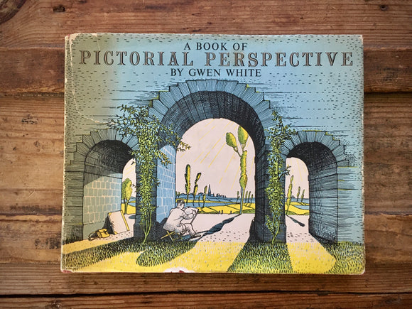 A Book of Pictorial Perspective, Gwen White, HC DJ, Art, Design, Vintage 1950s