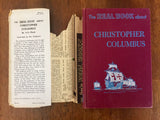 The Real Book About Christopher Columbus by Irvin Block, Hardcover Book w/Dust Jacket, Vintage 1953, Illustrated
