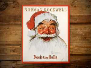 Norman Rockwell Deck the Halls, HC DJ, Christmas Carol, Song, Illustrated