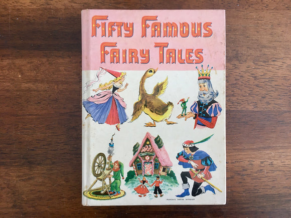 Fifty Famous Fairy Tales, Illustrated by Bruno Frost, Vintage 1946, Whitman Publishing, Hardcover Book