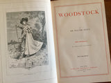 . Woodstock by Sir Walter Scott, Watch Weel Edition, Antique 1900, Illustrated