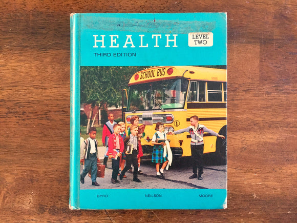 Health, Level Two, Third Edition, Vintage, Hardcover Book, Illustrated