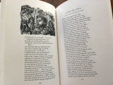 The Poems of Robert Browning, Illustrated with Wood Engravings by Peter Reddick, The Heritage Club, Vintage 1971, Hardcover Book in Slipcase