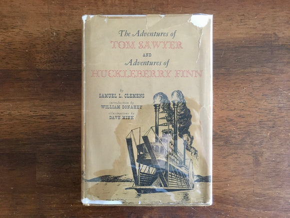 The Adventures of Tom Sawyer and of Huckleberry Finn, Vintage 1953, HC DJ
