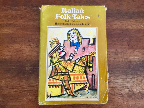 Italian Folktales by Italo Calvino, Hardcover Book w/ Dust Jacket, Vintage 1975, Illustrated