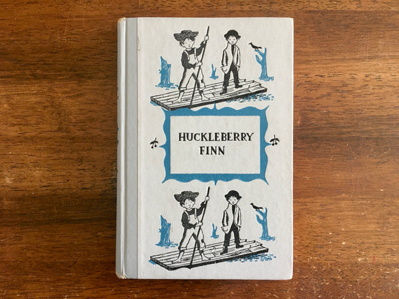 Huckleberry Finn by Mark Twain, Junior Deluxe Edition, Vintage 1954