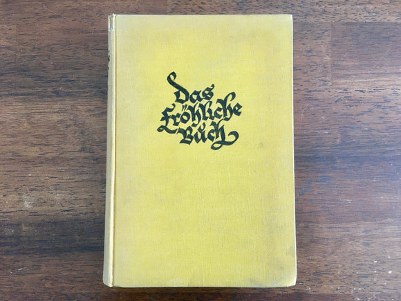 Das Frohliche Buch (The Happy Book), Erneuert von Hans Bohn, Ferdinand Avenarius, Vintage 1929