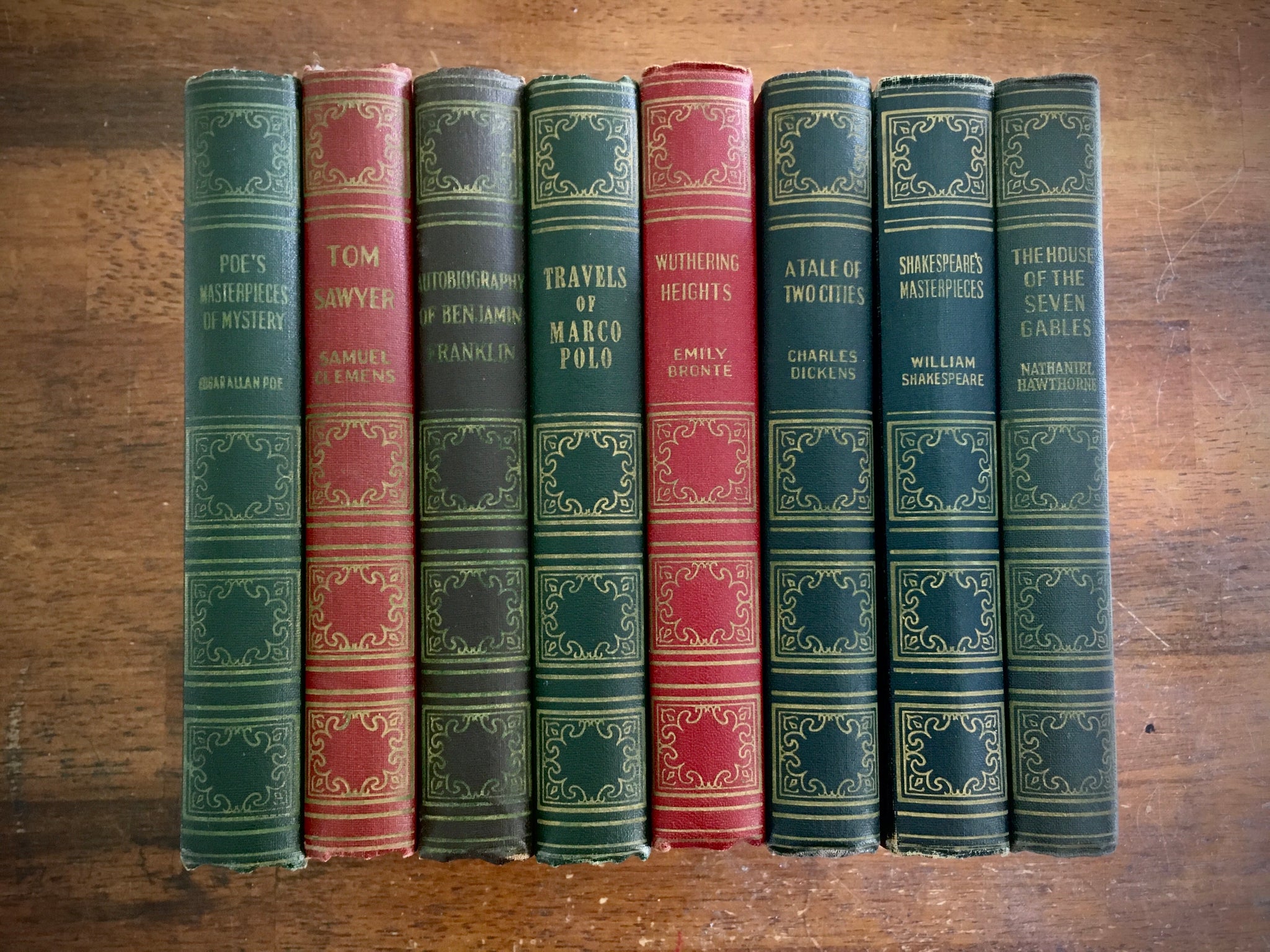 classic book spines