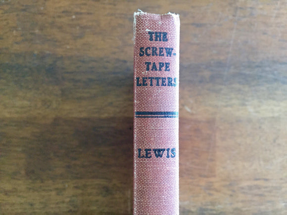 The Screwtape Letters by CS Lewis, Hardcover Book, Vintage 1959