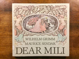Dear Mili by Wilhelm Grimm, Illustrated by Maurice Sendak, Vintage 1988, 1st Edition, Hardcover Book with Dust Jacket