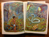 The Jungle Books by Rudyard Kipling, Illustrated by Tibor Gergely, Vintage 1963, Hardcover Book