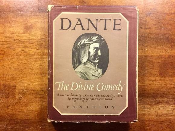 The Divine Comedy by Dante, Gustave Dore, Vintage 1948, Hardcover, Dust Jacket