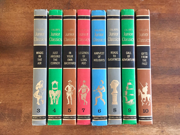 Collier's Junior Classics, The Young Folks Shelf of Books, Books #3-10, 1962