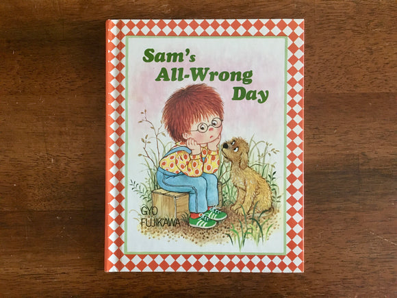 Sam’s All-Wrong Day by Gyo Fujikawa, Vintage 1982, HC, Checkerboard