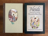 Heidi by Johanna Spyri, Junior Illustrated Library, Vintage, Hardcover Book in Slipcase