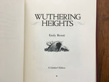 Wuthering Heights by Emily Bronte, Illustrated, Franklin Library, Leather, 1975