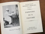 Painting as a Pastime by the Right Honourable Winston S. Churchill, 1st American Edition, Vintage 1950, Hardcover Book, Illustrated