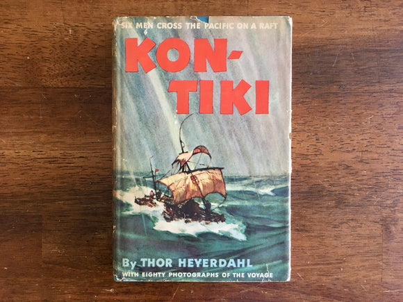 Kon-Tiki by Thor Heyerdahl, Vintage 1950, HC DJ