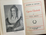 Queen Elizabeth by Jacob Abbott, Makers of History, Antique, Hardcover Book, Werner