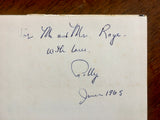 Emily Dickinson: Her Letter to the World by Polly Longsworth, Vintage 1965, Signed