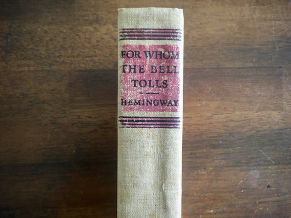 For Whom the Bell Tolls, Ernest Hemingway, Vintage 1940, 1st Edition, HC