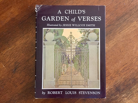 A Child’s Garden of Verses by Robert Louis Stevenson, Illustrated by Jessie Willcox Smith, Vintage, Hardcover Book, Dust Jacket
