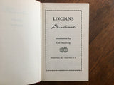 Lincoln’s Devotional, Introduction by Carl Sandburg, Vintage 1957
