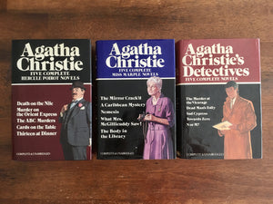 Agatha Christie, 3-Book set, Vintage 1980, 1982, Hardcover with Dust Jacket