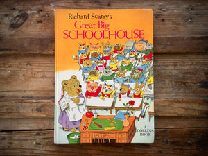 Richard Scarry’s Great Big Schoolhouse, Hardcover Book, Vintage 1975
