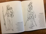 American Military Uniforms 1639-1968, A Coloring Book by Peter F. Copeland, Vintage 1976