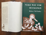 Make Way for Ducklings by Robert McCloskey, Oversized Hardcover Book w/ Dust Jacket, Vintage, Illustrated