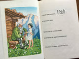 Heidi by Johanna Spyri, Translated by Louise Brooks, Vintage 1954, Illustrated