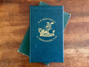 A Shropshire Lad by A.E. Housman, Illustrated by Edw A. Wilson, Vintage 1938, Hardcover Book in Slipcase