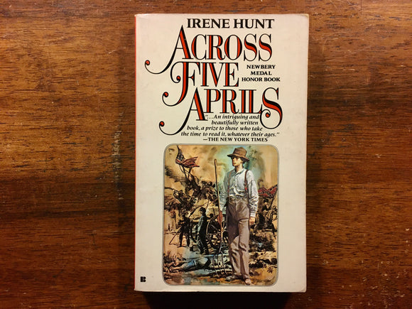 Across Five Aprils by Irene Hunt, Vintage 1986