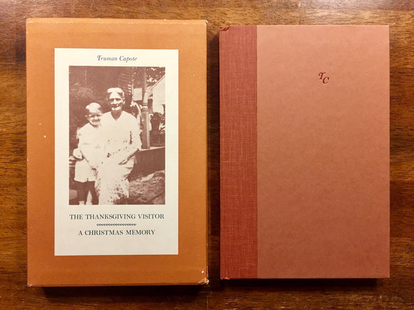 The Thanksgiving Visitor + A Christmas Memory by Truman Capote, Vintage 1967, Hardcover Book in Slipcase