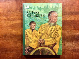 Captains Courageous by Rudyard Kipling, Vintage 1969, Hardcover Book with B&W Illustrations