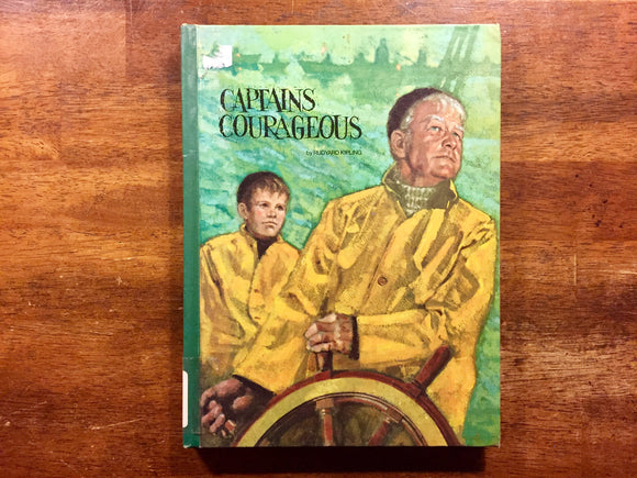 Captains Courageous by Rudyard Kipling, Vintage 1969, Hardcover Book with B&W Illustrations