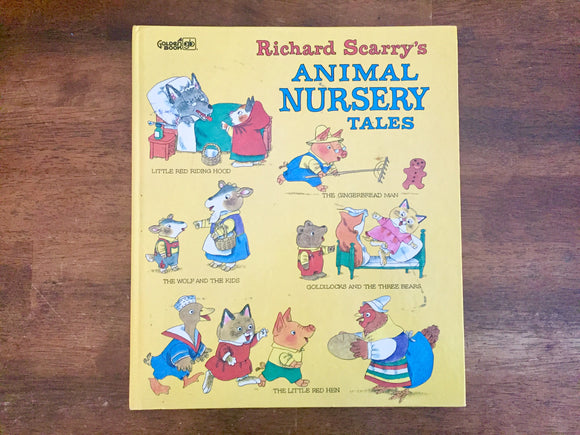 Richard Scarry's Animal Nursery Tales, Vintage 1975, Hardcover Book