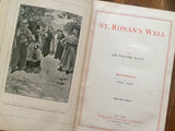St. Ronan’s Well by Sir Walter Scott, Watch Weel Edition, Antique 1900, Illustrated
