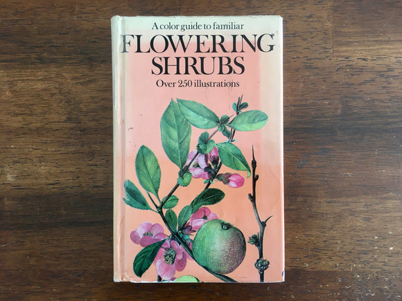 A Color Guide to Familiar Flowering Shrubs, by J. Pokorny, Illustrated by J. Kaplicka, Vintage 1975, Hardcover Book with Dust Jacket