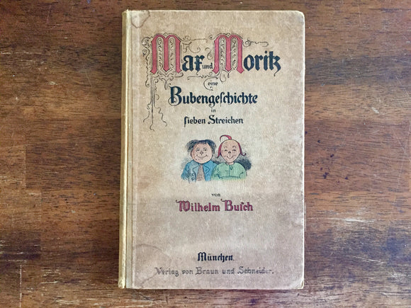 Max und Moritz Eine Bubengeschichte in Sieben Streichen, Wilhelm Busch, German
