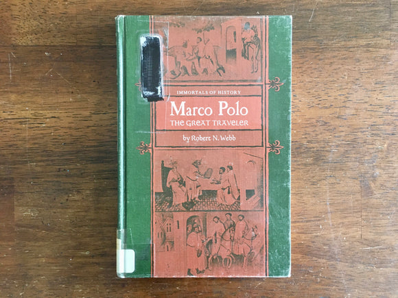 . Marco Polo: The Great Traveler by Robert N Webb, Immortals of History, Vintage 1967