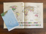 Atlas of the World, LIFE World Library, Vintage 1968, Hardcover, Geography, Maps
