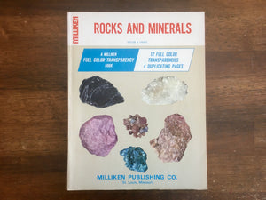 Rocks and Minerals: A Miliken Full Color Transparency Book, Vintage 1969
