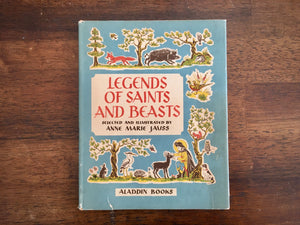 Legends of Saints and Beasts, Anne Marie Jauss, Vintage 1940, 1st Edition, HC DJ
