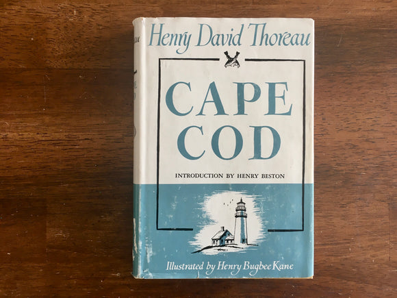 Cape Cod by Henry David Thoreau, Illustrated by Henry Bugbee Kane, hc dj