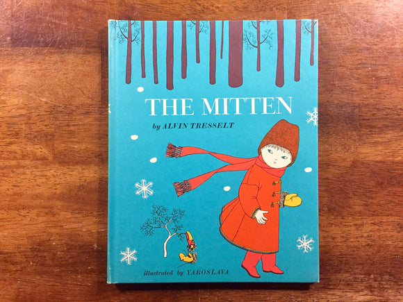 The Mitten by Alvin Tresselt, Illustrated by Yaroslava, Vintage 1964, Hardcover Book