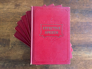 Effective Speech 6 Book Set, Complete Course, Vintage 1930s, Hardcover