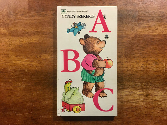 Cyndy Szekeres' ABC, A Golden Sturdy Book, Vintage 1983, Hardcover Board Book, Illustrated